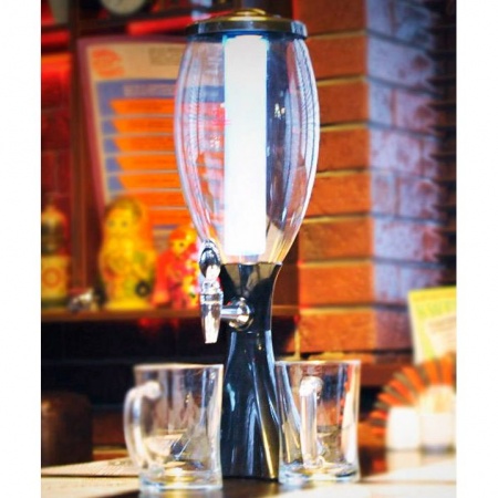 пивной диспенсер (башня) Овал 3 л, черный