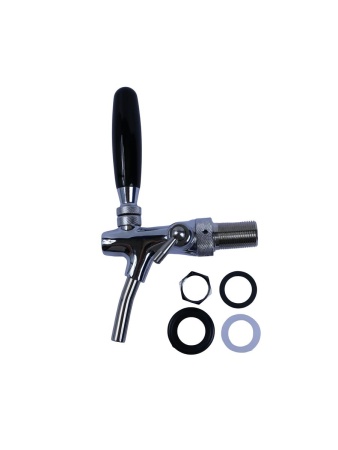 Пивной кран с компенсатором, хром, Китай 