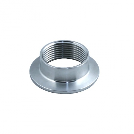 Переходник с клампа 2" (k64) на ТЭН DN32, внутрення резьба 38 мм, высота патрубка 21 мм.