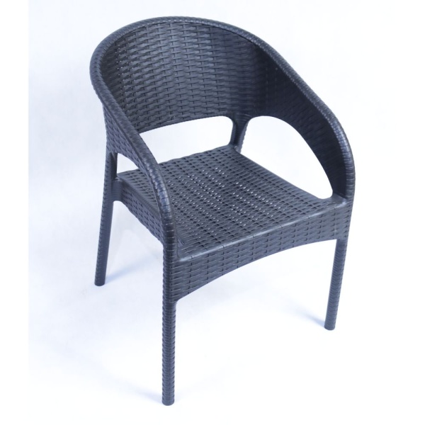 пластиковый стул Верона венге, стул для дачи, стул для бара